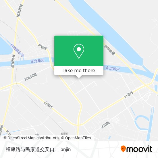 福康路与民康道交叉口 map