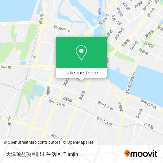 天津顶益项目职工生活区 map