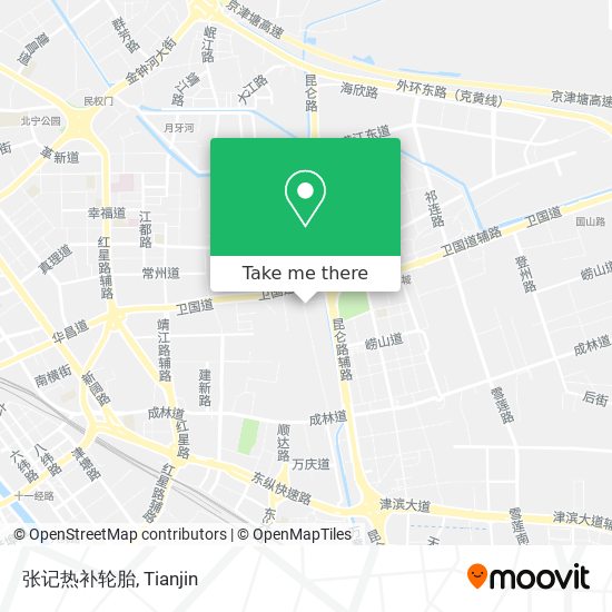 张记热补轮胎 map
