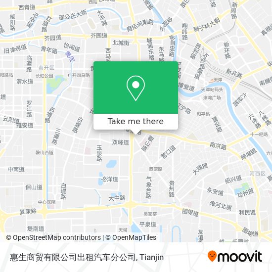 惠生商贸有限公司出租汽车分公司 map