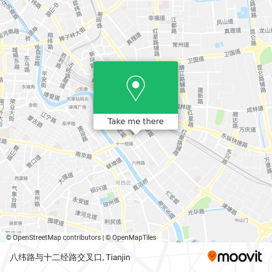 八纬路与十二经路交叉口 map