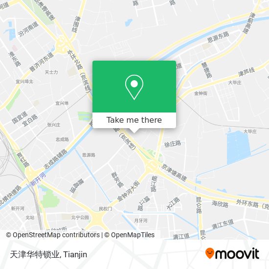 天津华特锁业 map