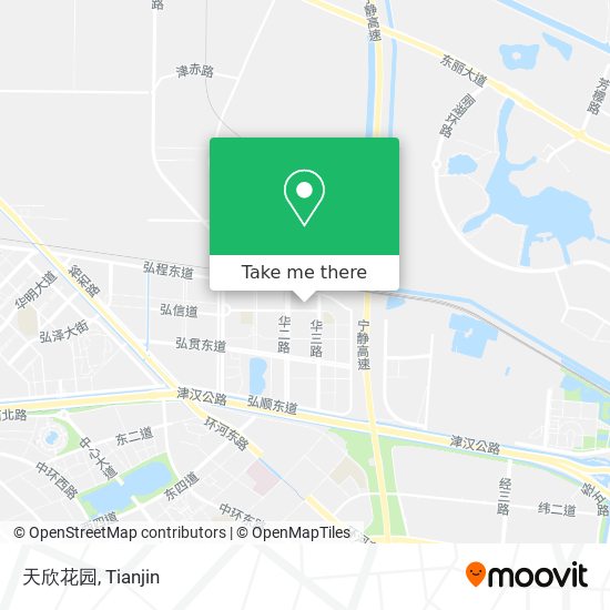 天欣花园 map