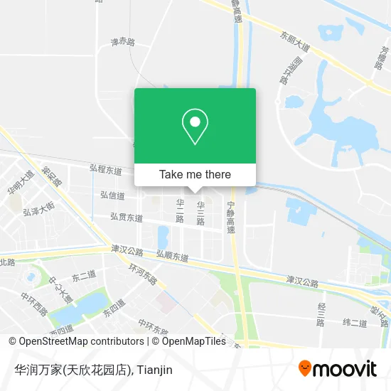 华润万家(天欣花园店) map