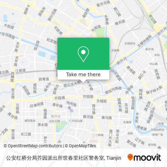 公安红桥分局芥园派出所世春里社区警务室 map