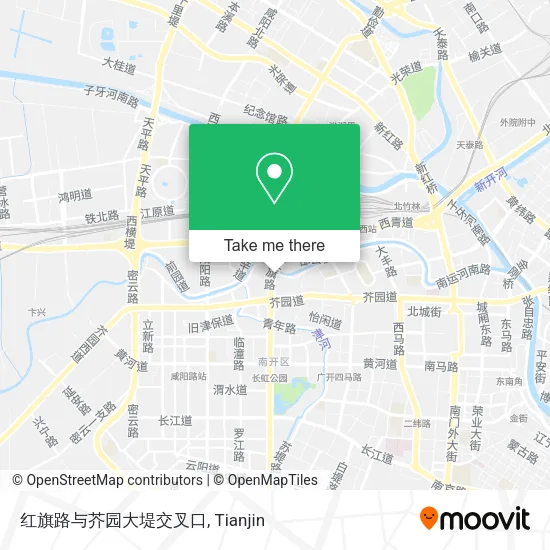红旗路与芥园大堤交叉口 map