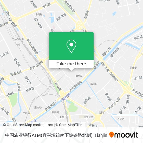 中国农业银行ATM(宜兴埠镇南下坡铁路北侧) map