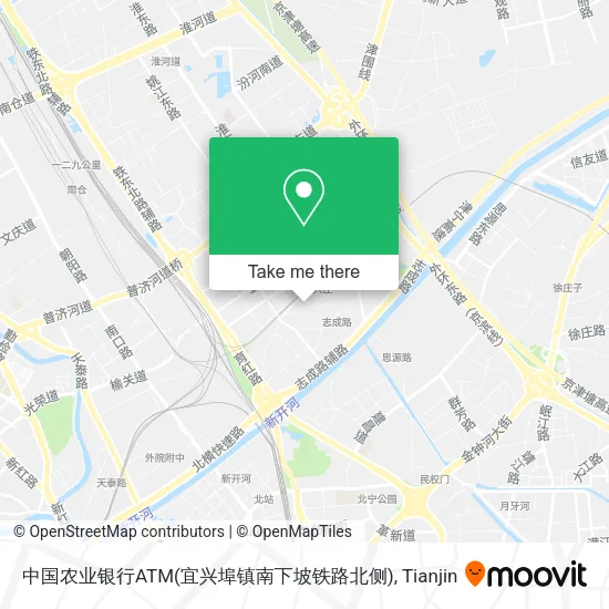 中国农业银行ATM(宜兴埠镇南下坡铁路北侧) map