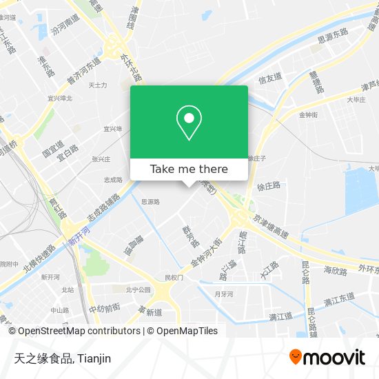 天之缘食品 map