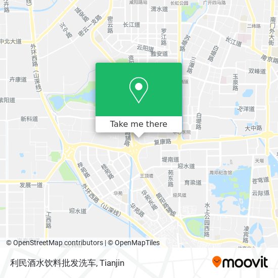 利民酒水饮料批发洗车 map