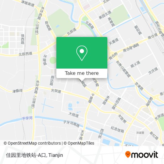 佳园里地铁站-A口 map