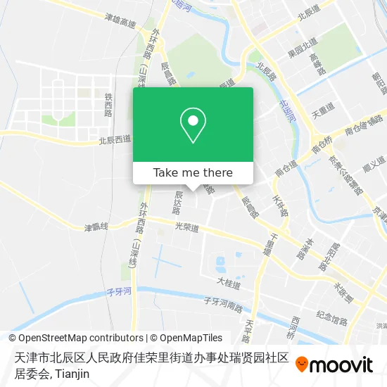 天津市北辰区人民政府佳荣里街道办事处瑞贤园社区居委会 map