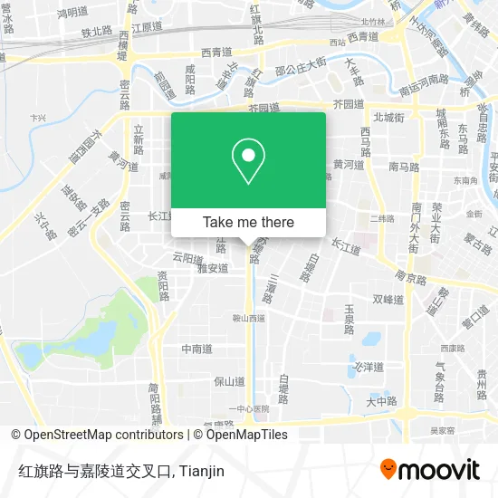 红旗路与嘉陵道交叉口 map