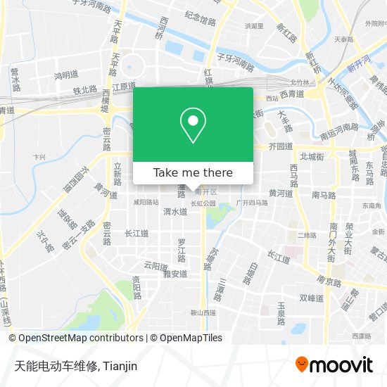 天能电动车维修 map