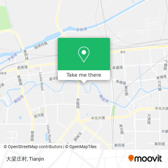 大梁庄村 map