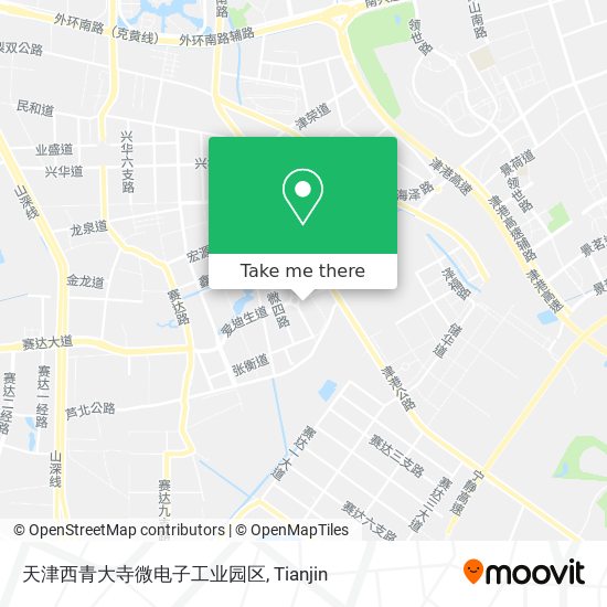 天津西青大寺微电子工业园区 map