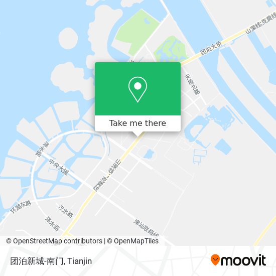 团泊新城-南门 map