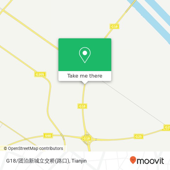 G18/团泊新城立交桥(路口) map