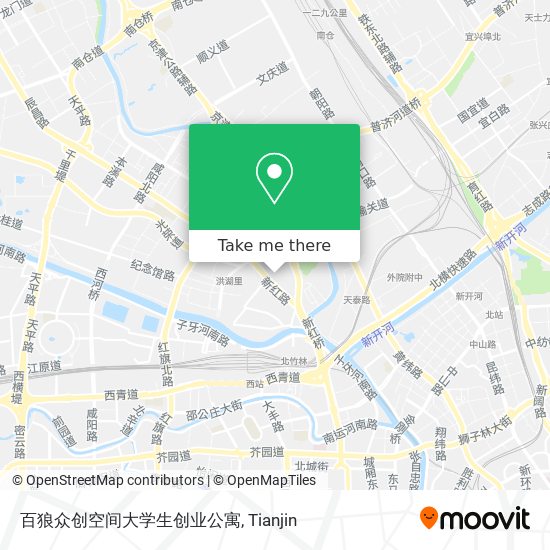百狼众创空间大学生创业公寓 map