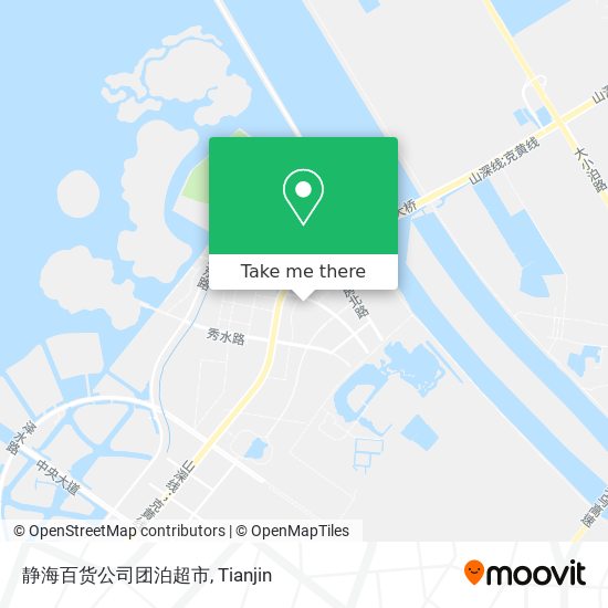 静海百货公司团泊超市 map