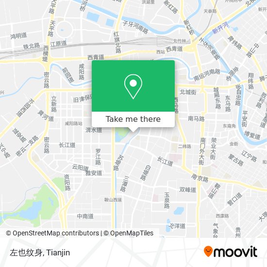 左也纹身 map