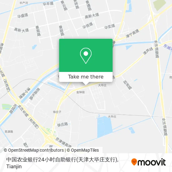 中国农业银行24小时自助银行(天津大毕庄支行) map