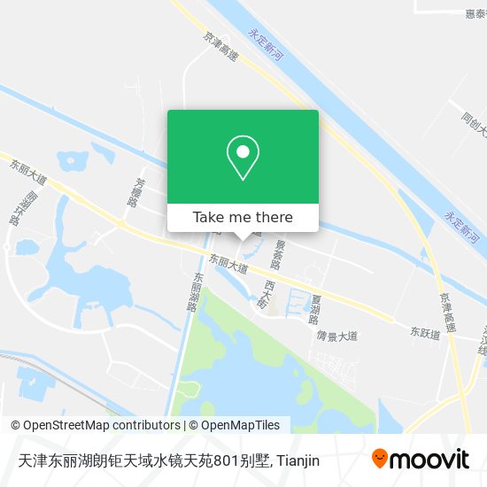 天津东丽湖朗钜天域水镜天苑801别墅 map