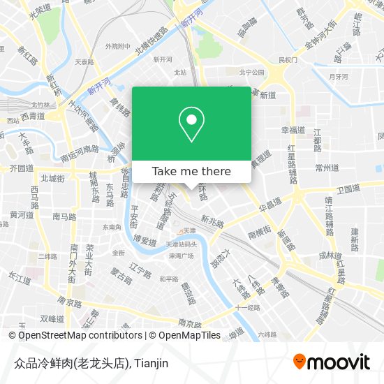 众品冷鲜肉(老龙头店) map
