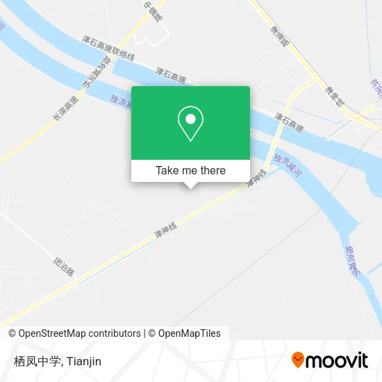 栖凤中学 map