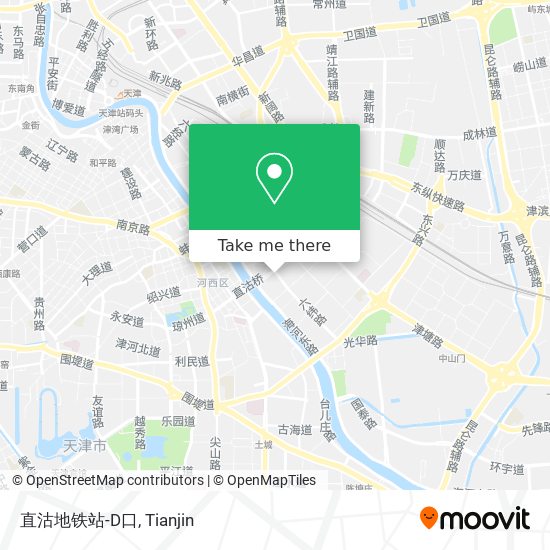 直沽地铁站-D口 map