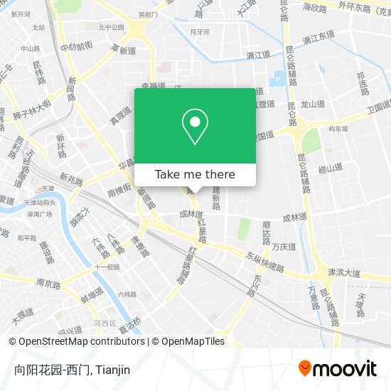 向阳花园-西门 map