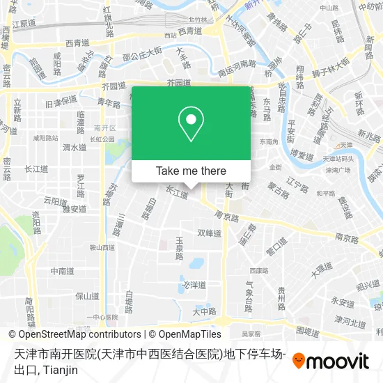 天津市南开医院(天津市中西医结合医院)地下停车场-出口 map