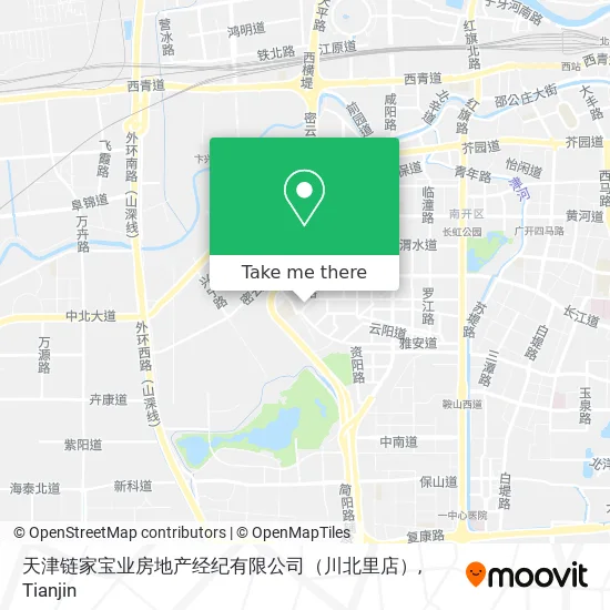 天津链家宝业房地产经纪有限公司（川北里店） map