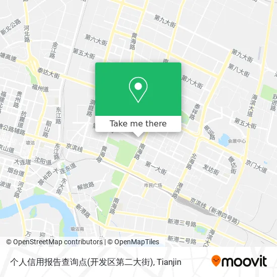 个人信用报告查询点(开发区第二大街) map
