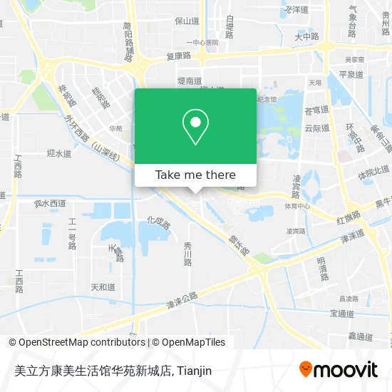 美立方康美生活馆华苑新城店 map