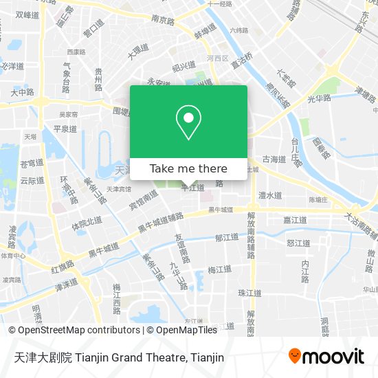 天津大剧院 Tianjin Grand Theatre map
