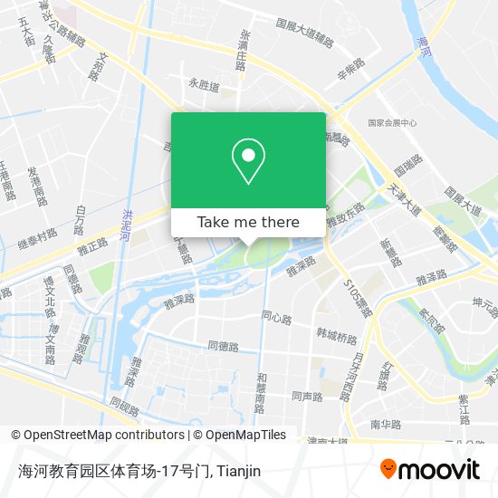 海河教育园区体育场-17号门 map