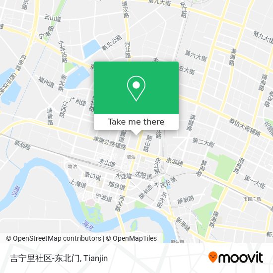 吉宁里社区-东北门 map