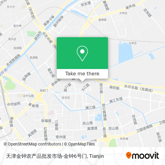 天津金钟农产品批发市场-金钟6号门 map