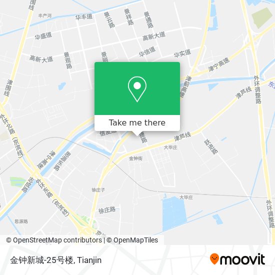 金钟新城-25号楼 map