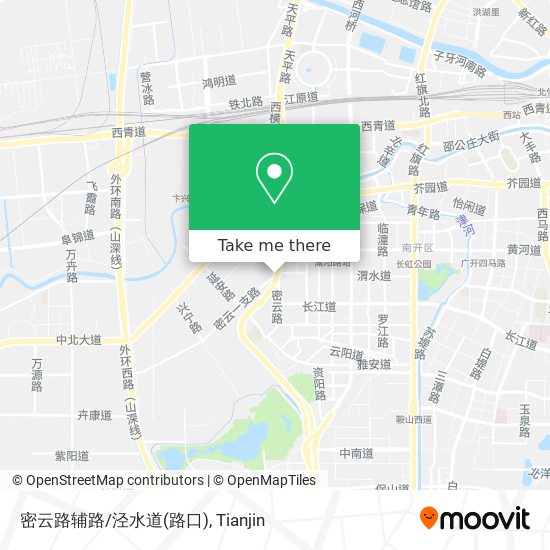密云路辅路/泾水道(路口) map