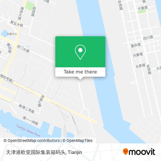 天津港欧亚国际集装箱码头 map