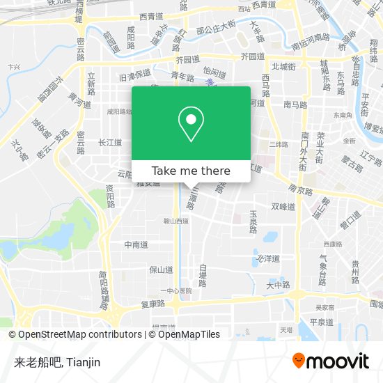 来老船吧 map
