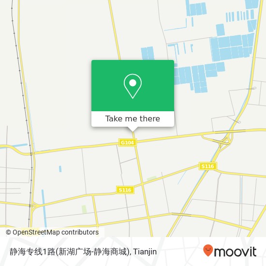 静海专线1路(新湖广场-静海商城) map