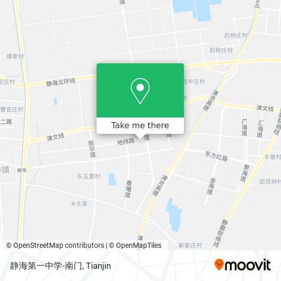 静海第一中学-南门 map