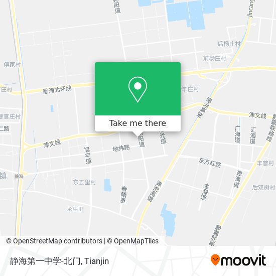 静海第一中学-北门 map