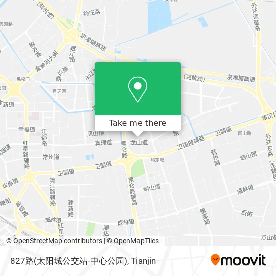 827路(太阳城公交站-中心公园) map