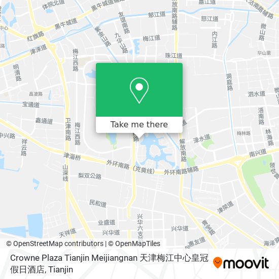 Crowne Plaza Tianjin Meijiangnan 天津梅江中心皇冠假日酒店 map
