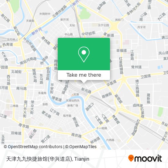 天津九九快捷旅馆(华兴道店) map
