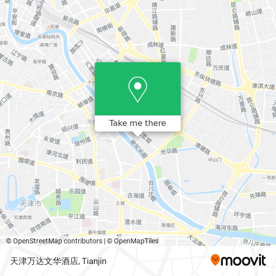 天津万达文华酒店 map